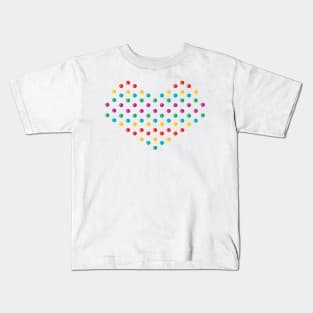 Rainbow Vintage Penny Candy Dots Kids T-Shirt